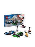 ตัวต่อเสริมทักษะ F1 Grid with VCARB & Sauber Race Cars 60474 หลากสี