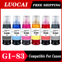 6Color GI-83 Compatible For Canon GI-83 Refill dye ink kit for canon PIXMA G610 G510 G620 G540 G640 G550 G650 G670 G570 printer