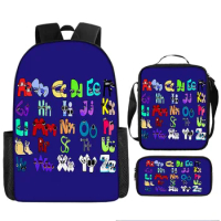 Game Peripherals Alphabet Lore School Bag Alphabet Legend Backpack Pen Bag Schoolbag Boys Girls Anime Cartoon School Bag Mochila