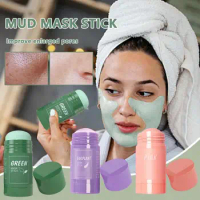 Face Clean Mask Green Tea Cleansing Stick Mask Brightening Smear Shrink Blackhead Moisturizing Deep Cleansing Mask Film Pores