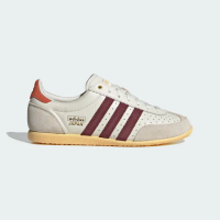 【adidas 愛迪達】休閒鞋 女鞋 運動鞋 麂皮 JAPAN W OR 米紅 JI2662