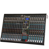 OEM DX24C Professional Audio Mixer Built-in 99 Kinds of DSP Reverb Effect 24 Channel Audio Mixer for Stage USB Audio Mixer