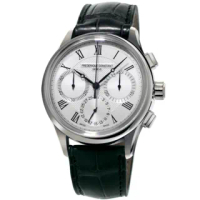 【康斯登 FREDERIQUE CONSTANT】自製機芯返馳式計時腕錶-銀 618年中慶(FC-760MC4H6)