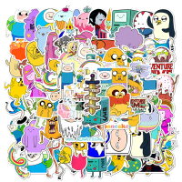 สติ๊กเกอร์การ์ตูน Adventure Time ของเล่นเด็ก 100 ชิ้น สติ๊กเกอร์ผจญภัยตลก เหมาะสำหรับสมุดภาพ DIY กระ
