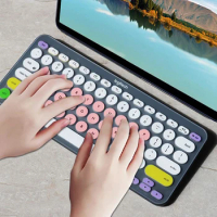 Wireless Keyboard Cover For Logitech K380 Wireless Colorful US Soft Silicone Film Case Slim Thin In English