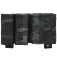 Mag Pouch 5.56mm + Double 9mm/45APC Pistol Magazine Pouch with MOLLE Tactical Belt Clips for M4 M16 AK AR Magazine Glock M1911