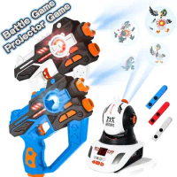 Electric Laser Tag Set with Gun and Projector Laser Tag Guns Set 2 Toy Guns for Kids TeensToys Battle Mega Indoor Outdoor Sports