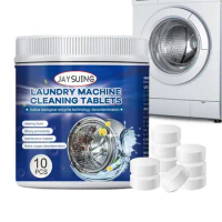 Washing Machine Cleaner Descaler Deep Cleaning Tablets Cleaner Washing Machine &amp; Dishwasher Cleaner Tablets For Drum Type Front