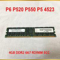 1PCS Server Memory For IBM RAM P6 P520 P550 P5 4523 77P6500 PC2-5300P 4GB DDR2 667 RDIMM ECC
