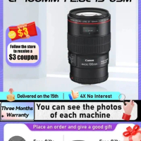 Canon EF 100mm F2.8L IS USM EF 100-400mm F4.5-5.6L IS USM Full Frame Macro DSLR Lens for 5D II III IV 6D II 100 400 F2.8 (Used)