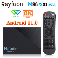 H96 MAX 3566 TV Box Android 11 8G 64G Rockchip RK3356 Support 2.4G 5G Wifi 8K 24fps 4K Google Youtube H96Max Media Player 4G 32G