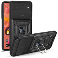 For Google Pixel 6 Case Armor Shockproof Phone Case For Google Pixel 6 Pro 6Pro Pixel6 Magnetic Car Holder Ring Back Cover