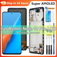 6.67" for Xiaomi Redmi Note 10 Pro M2101K6G LCD with Frame Display Touch Screen for Redmi Note 10 Pro LCD Display Replacement