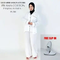 LEZAHRASIGNATURE Setelan One Set Piyama Couple Unisex Pria Wanita Katun Rayon Premium Free Velvet Sa
