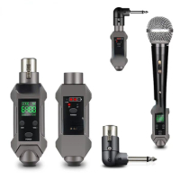 Professional UHF wireless xlr speaker transmitter converter Digital wired to wireless microphone transmitter microphone adapter