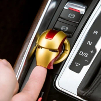 Disney Movie Iron Man Punisher Venom Car Ignition Device Decor One-Key Start Button Protective Cover Auto Interior Accessories