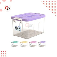 SKY - BOX CONTAINER BENING 100 L / 85 L / 55 L / 40 LITER + RODA - Kontainer Box CLEAR Plastik / Con