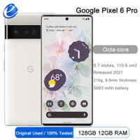 Google Pixel 6 Pro 5G Smartphone 12G RAM 128 ROM 6.71" AMOLED Display Octa Core Android Mobilephone