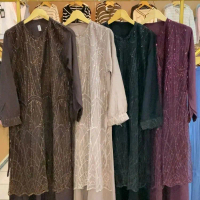 GAMIS RAYON KOMBINASI BRUKAT (COD)