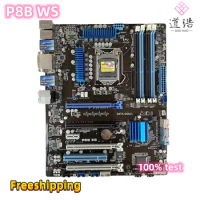 For P8B WS Motherboard 32GB LGA 1155 DDR3 ATX C206 Mainboard 100% Tested Fully Work