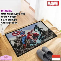 Disney Marvel Official Merchandise Avengers keset kaki anak 40 cm x 60 cm anti slip motif kartun kar