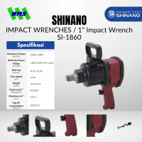 Mesin Impek Shinano SI-1860 1\ Impact Wrench Pengencang Baut Maks Torsi 2500Nm Pinless Hammer"