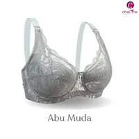 Chelyne BH Brukat Busa Tipis Big Size V2044 Dengan Kawat Penyangga - BH Jumbo 36/44 Cup C - D. Size 