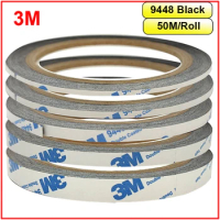 Original 3M Black Strong Double Sided Adhesive Tape for iphone Samsung HTC Huawei Tablet Touch Screen, LCD Display, Frame
