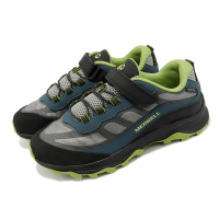 Merrell 童鞋 Moab Speed Low A/C Waterproof 防水 運動鞋 中大童 黑 藍綠 MK267111