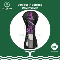Golf Head Cover - Octopus in Golf Bag eries Driver Head Cover - Sarung Pelindung Stik Golf Driver