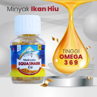 Squashark Oil Minyak Ikan Hiu Tinggi Omega 369 - Isi 30 Kapsul