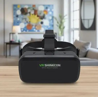 VRG VR Box 3D Giant Screen Virtual Reality Headset Blue Light HD untuk Smartphone 5–7 Inch Pro X7