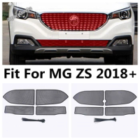 Car Front Grille Grill Insect Insert Mesh Net Protection Accessories Exterior Refit Kit Fit For MG ZS 2018 - 2023