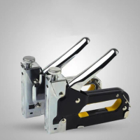 Heavy Duty Manual Stapler Nail Gun with 600 Staples, 3 in 1 Woodworking Staple Gun for Decoration, Carpentry, Furniture