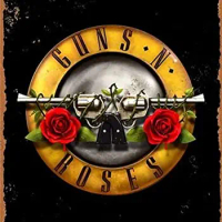 Metal Sign Guns N' Roses Retro tin Sign Nostalgic Ornament Metal Poster Garage Art Deco bar Cafe Shop 8x12 Inch tin Poster H