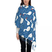 Cute Duck Shawl Wrap Womens Winter Warm Large Long Scarf Cartoon Pashmina Shawl Scarves