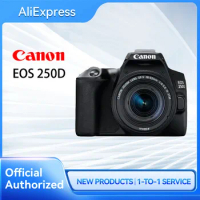 Canon EOS 250D Rebel SL3 Camera 200D II DSLR Entry Level Digital Fotografica Professional With EF-S 18-55mm len Vlog Vidio (NEW)