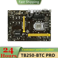 BIOSTAR TB250-BTC PRO LGA1151 Mining Motherboard 12PCIE Support 12 Video Card Refurbished Mining TB250 BTC LGA 1151 DDR4