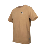 【PUMA】BETTER ESS 男基本系列織標短袖T恤-歐規 休閒 慢跑 上衣 咖啡白黑(67597785)