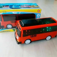Mainan anak Little Bus Tayo Biru Besar Ada Musik Berjalan Bump & Go Mobil Mobilan Anak