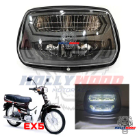 Hollywood Motorsport LAMPU KEPALA LED EX5 DP-ZHIPAT KUALITI IMPORT PREMIUM IP67 WATERPROOF REKA BENT