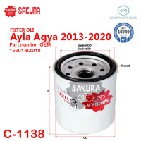 Filter Oli Ayla Agya 2013-2020 SAKURA C-1138