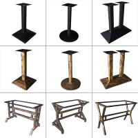 桌腳支架 家具支撐腿 櫃腳 桌腳 鐵藝桌架餐桌腿支架金屬桌腳可定製餐台腳鑄鐵架子吧台桌架桌子腿『XY38549』