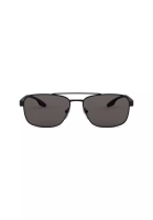 Prada Prada Linea Rossa Men's Pillow Frame Black Metal Sunglasses - PS 51US