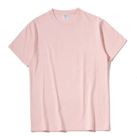 KAOS TSHIRT PRIA POLOS COTTON UNISEX OBLONG WARNA PINK MERAH MUDA PE TEBAL Bahan Cotton Combed 30s U