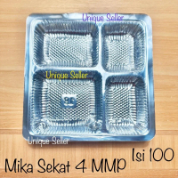 [Isi100] Mika Sekat 4 Uk 18 MMP untuk dus nasi 18x18 / Mikat Sekat 4 untuk dus 18x18 / Mika Sekat 4 
