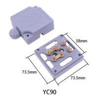 2pc explosion dust proof protective cover electrical box waterproof junction junction box for motor water pump fan motor