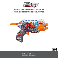 Fast Pioneer - Manual  Mini Glock Dragon Blaster / Mainan Tembak Tembakan Anak Peluru Busa  Dart Gun