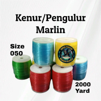 Kenur Marlin Pengulur Senar Layangan Hitam Ukuran 0.50 Panjang 2000 Yard Tidak Berbulu Warna Acak un