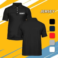 (5)Casual Unisex T-Shirt Tee Jersey Pakaian Fashion Sports Top.Baju Dry Fit SECURITY Uniform Microfi